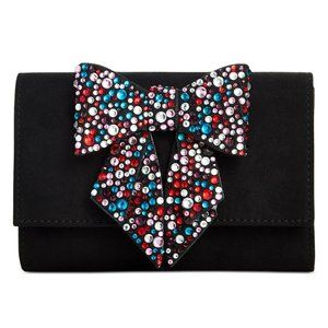 INC Maraa Rhinestone Bow Clutch